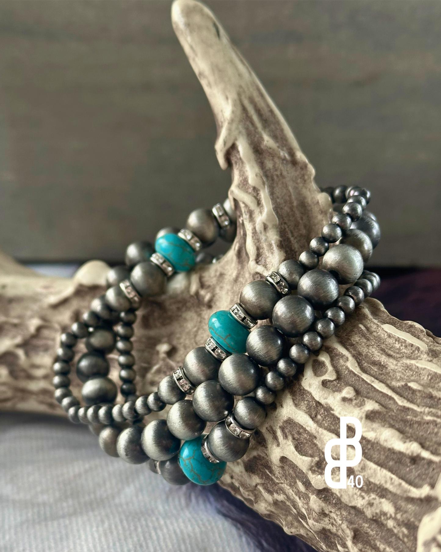 Western Pearl and Bead Stackable Bracelets
