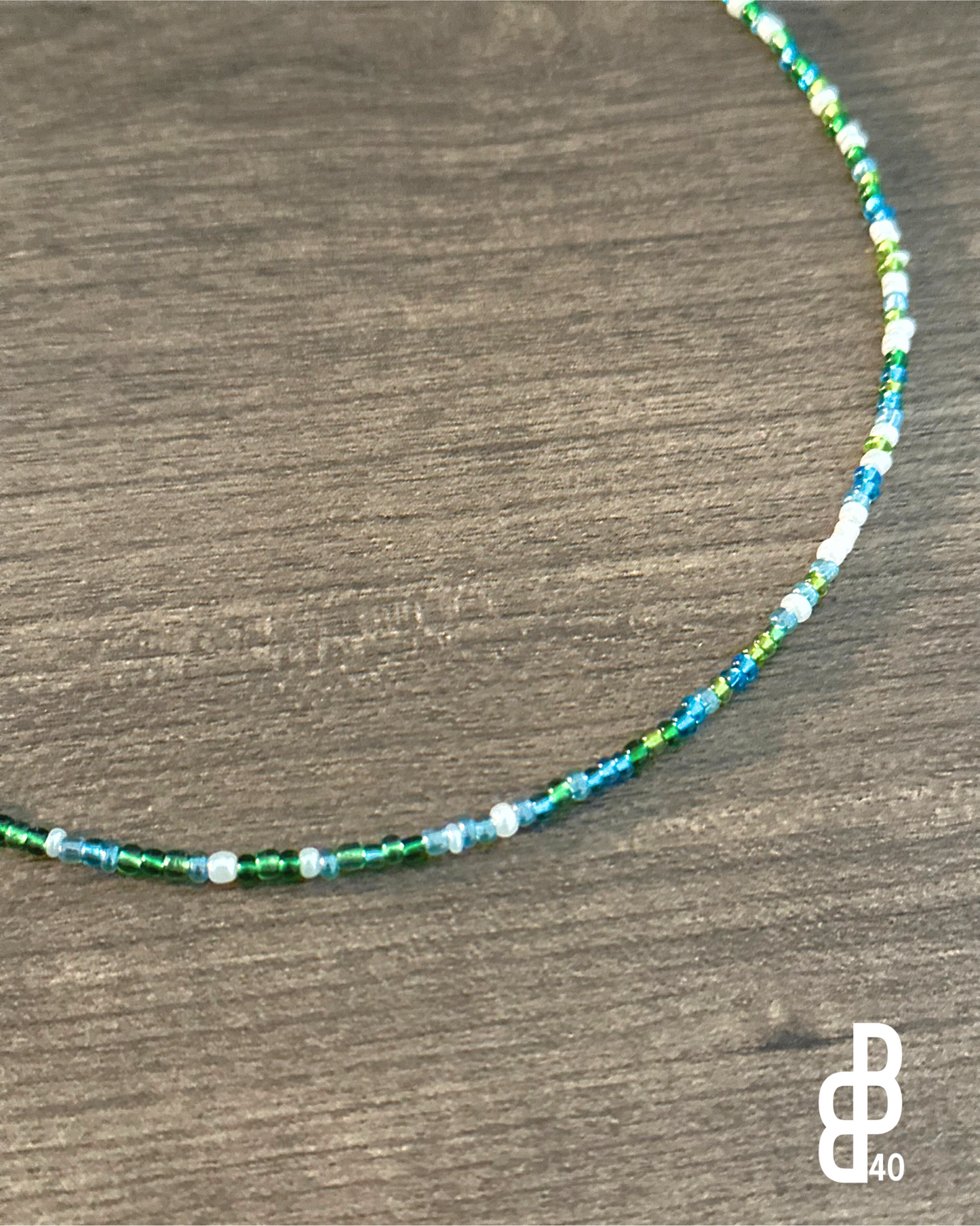 Blue Side of the Mountain Beaded Choker Necklace Trio