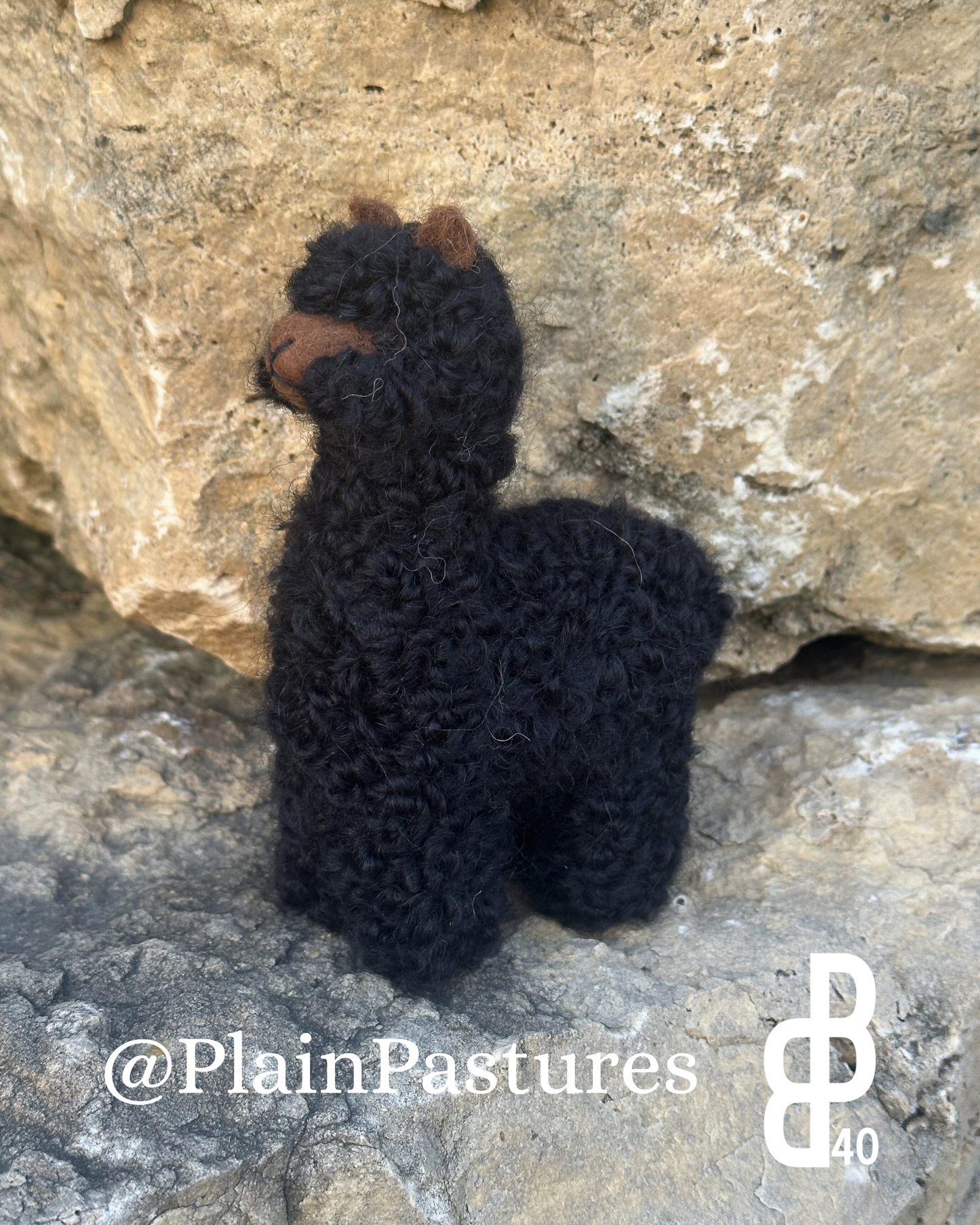 Needle Felted Baby Llamas