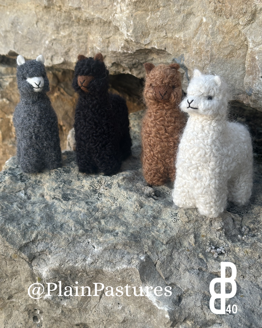 Needle Felted Baby Llamas