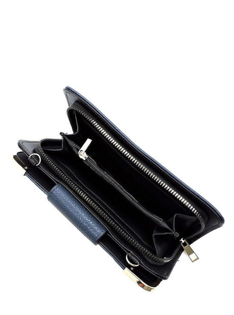 Turn Lock Crossbody/ Handheld Wallet