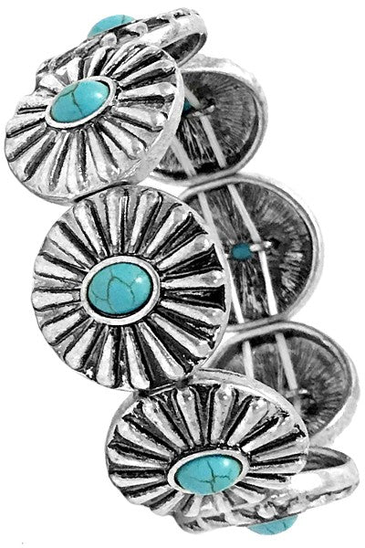 Westen Concho Gemstone Stretch Bracelet
