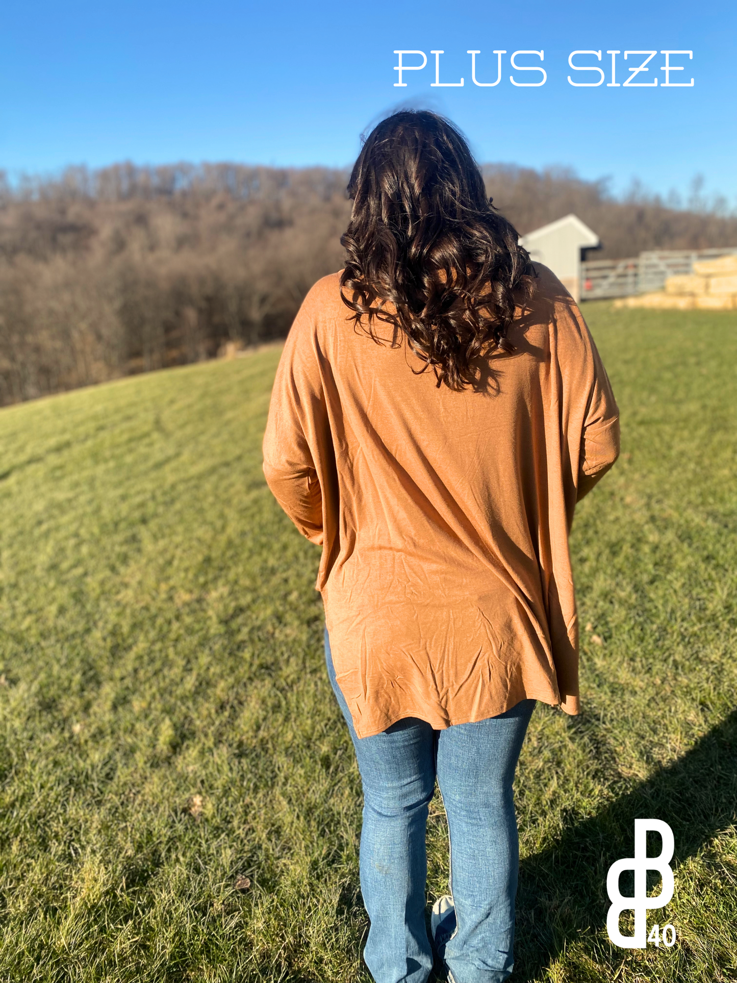 Camel Cowl Neck Long Sleeve