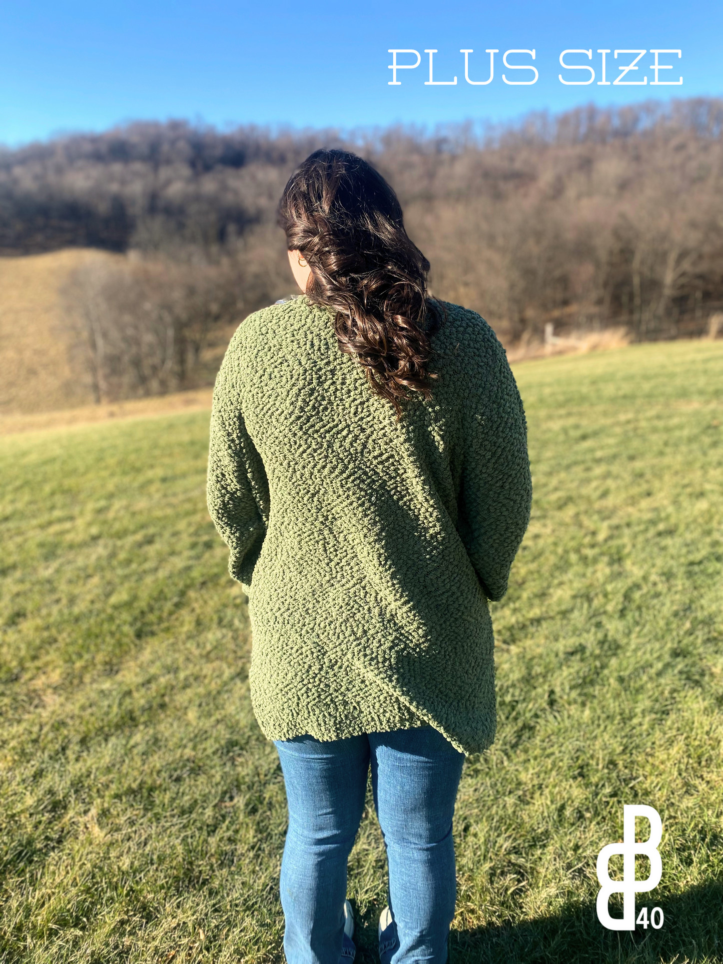 Light Olive Popcorn Cardigan